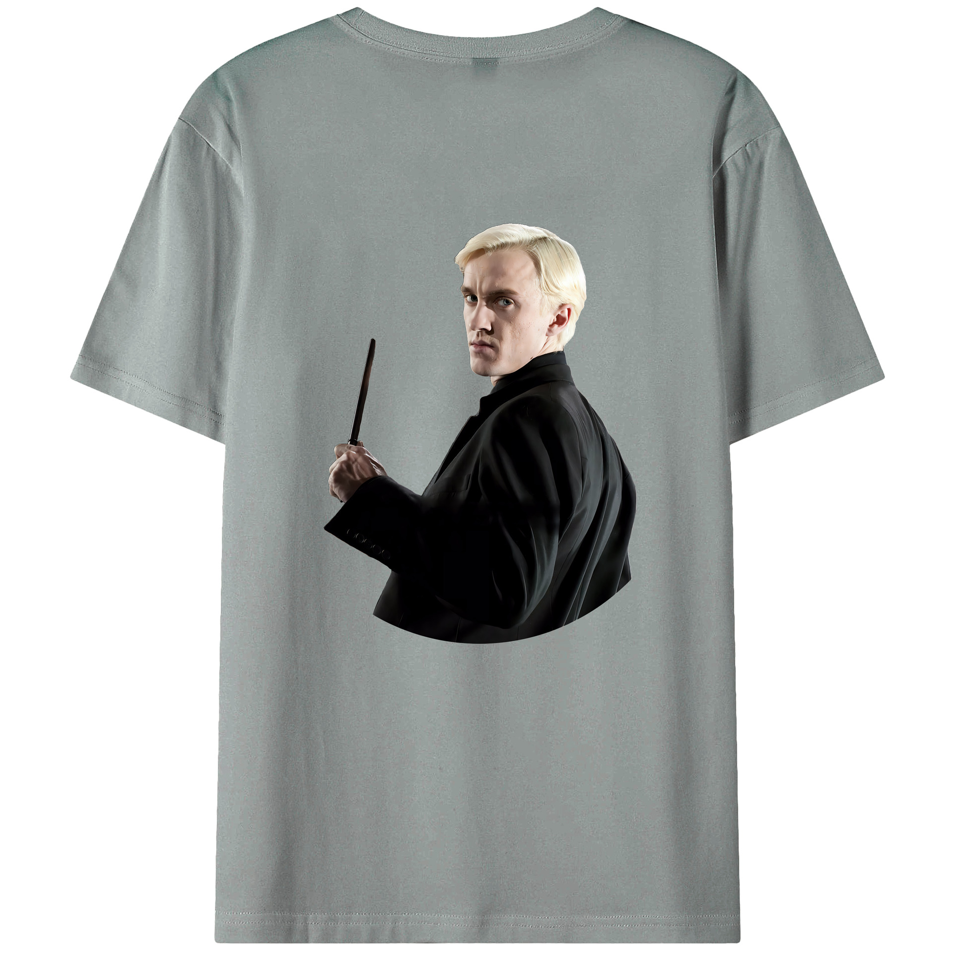 （画像用） Harry Potter ハリー・ポッターシリーズ 綿100％ メンズ半袖Tシャツ（バックプリント） 通気性